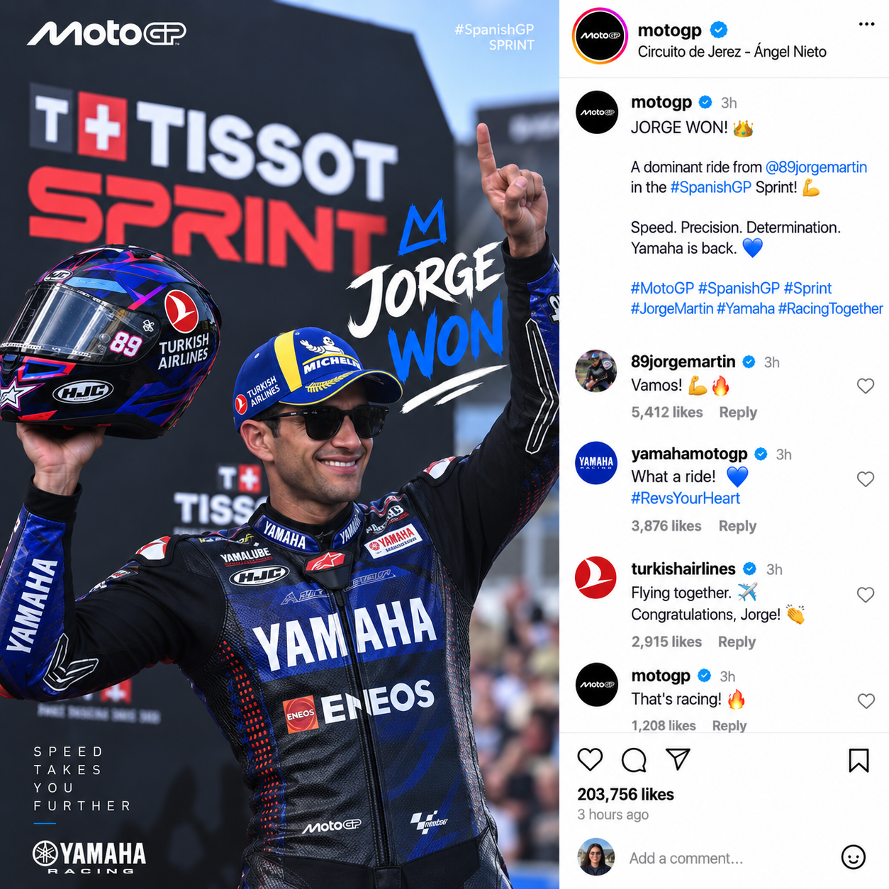 Organic exposure through MotoGP